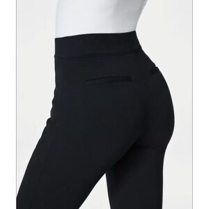 Spanx The Perfect Pants Black Stretcg Leggings Chino Skinny Casual Work XS 25x26